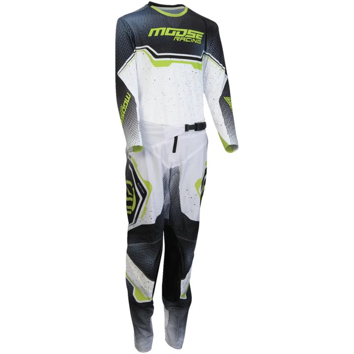 Crosstrøje Qualifier® Sort/Grøn MOOSE RACING Small – billede 2