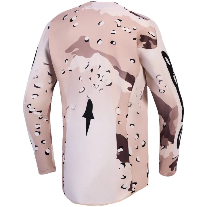 Crosstrøje Racer Lone Sort Brun Camouflage Off-white Sand Hvid Alpinestars s – billede 2