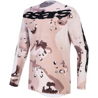 Crosstrøje Racer Lone Sort Brun Camouflage Off-white Sand Hvid Alpinestars