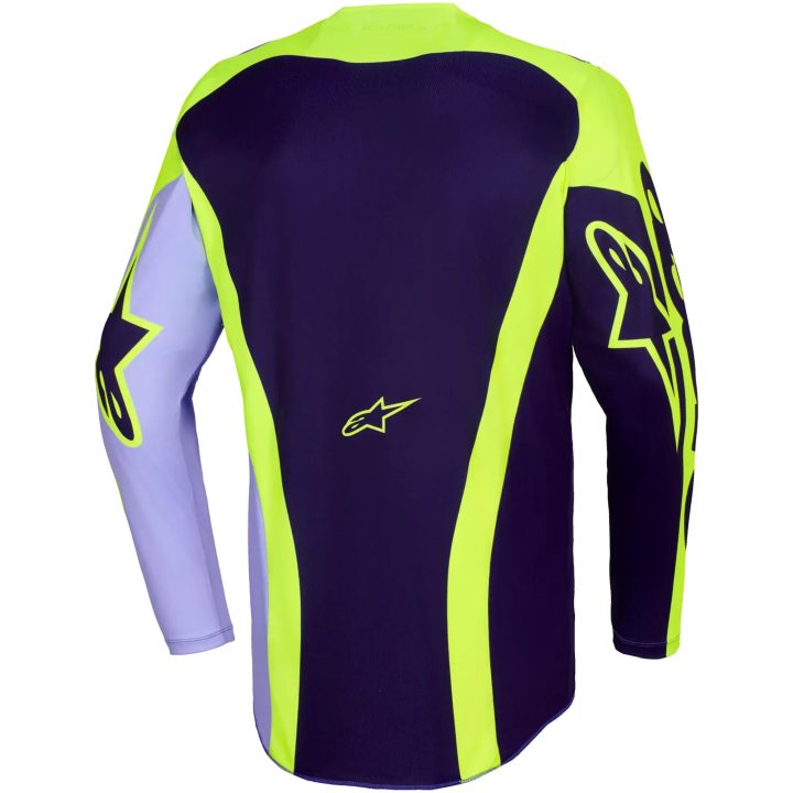 Crosstrøje Racer Portl Lilla Gul Alpinestars 2XL – billede 2