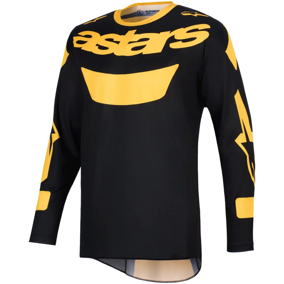 Crosstrøje Racer Riway Sort Gul ALPINESTARS(MX) s