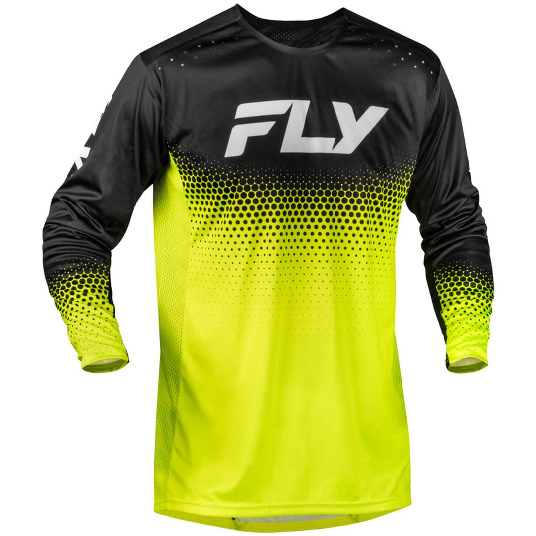 Crosstrøje Rayce Sonar Neongul Sort Hvid FLY RACING M