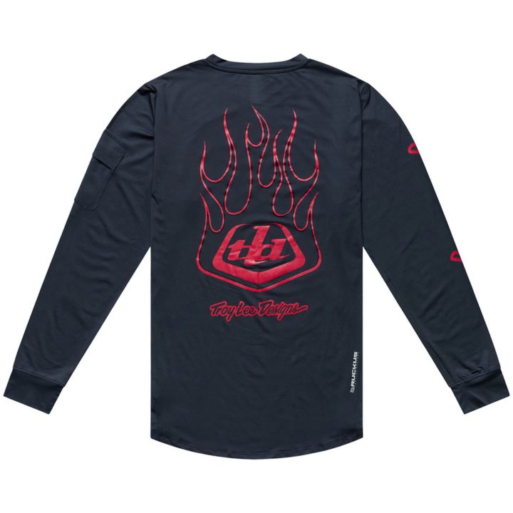 Crosstrøje Ruckus Offroad Flamz Sort Rød TROY LEE DESIGNS s – billede 3