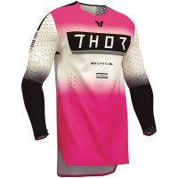 Crosstrøje Sportmode Geo Hvid/Pink THOR