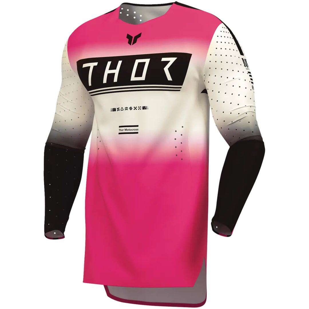 Crosstrøje Sportmode Geo Hvid/Pink THOR M – billede 7