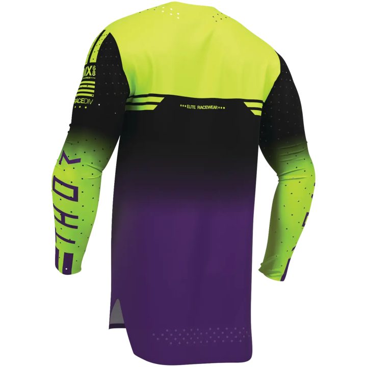 Crosstrøje Sportmode Geo Sort/Lilla THOR M – billede 3