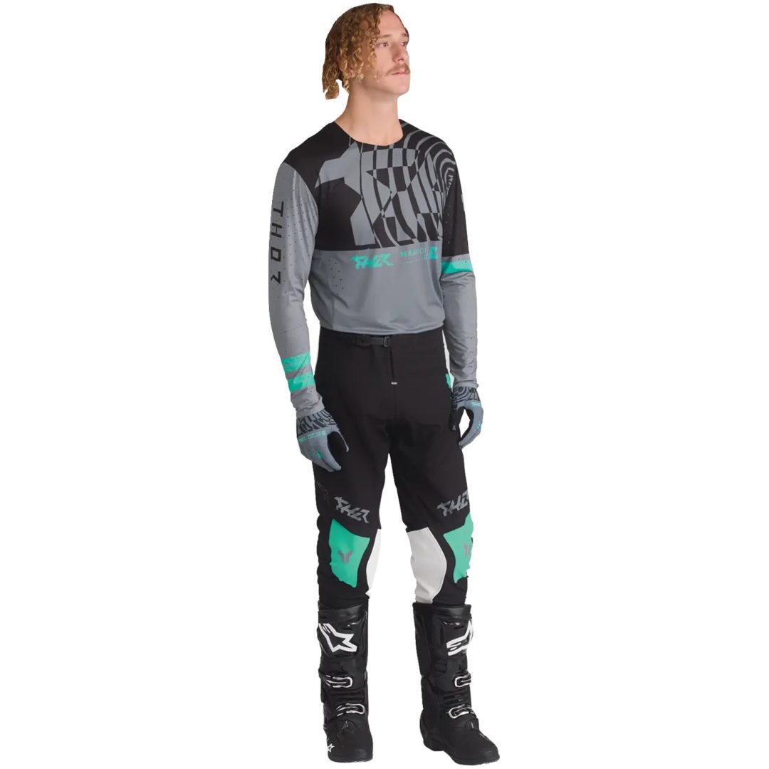 Crosstrøje Sportmode Mind Control Grå Sort THOR s – billede 4