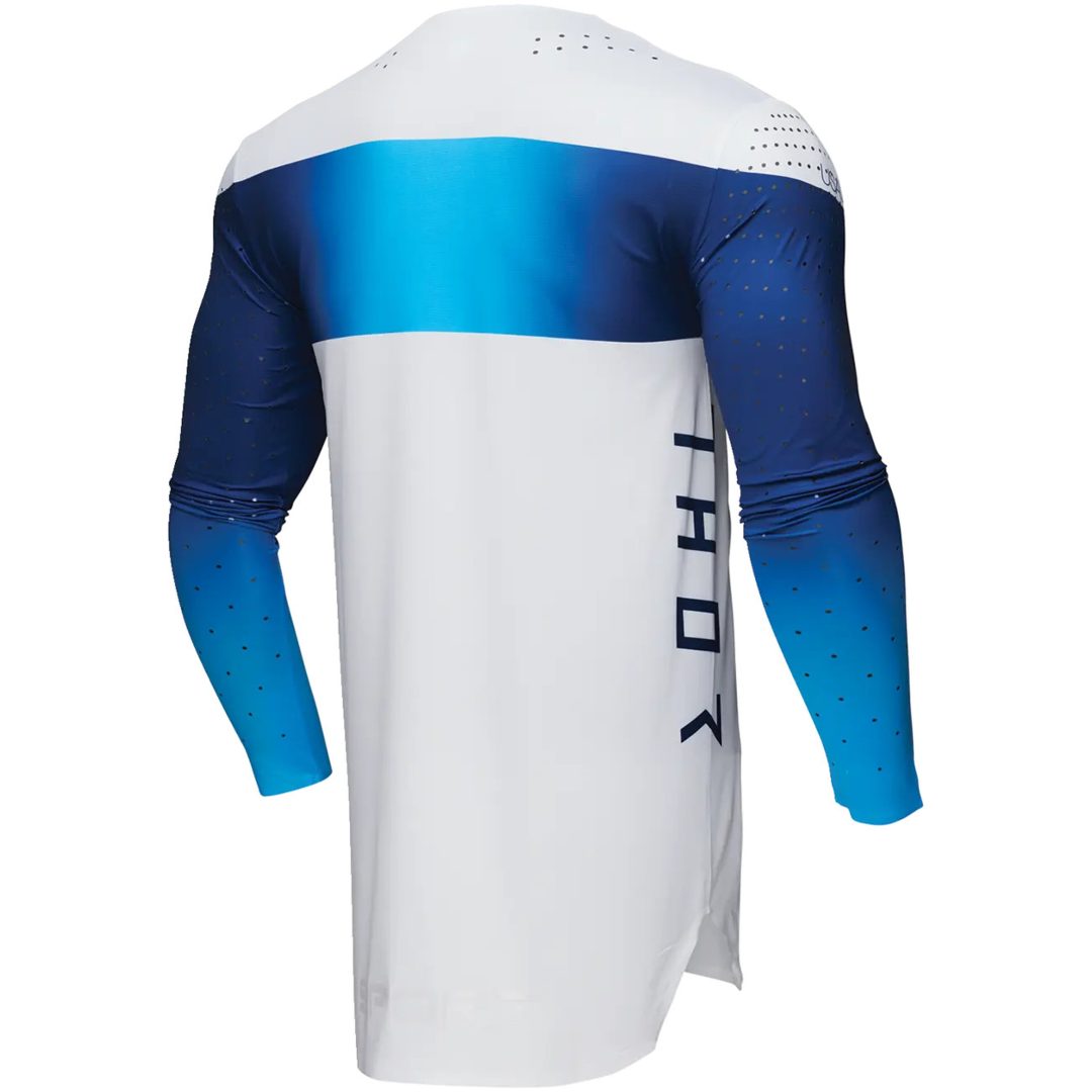 Crosstrøje Sportmode Strike Blå/marineblå/hvid THOR Large – billede 4