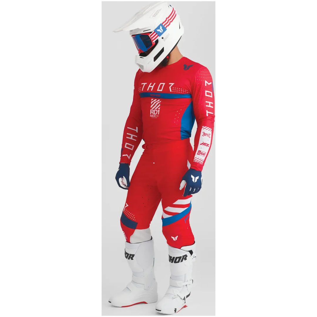 Crosstrøje Sportmode Synth Rød THOR L – billede 6