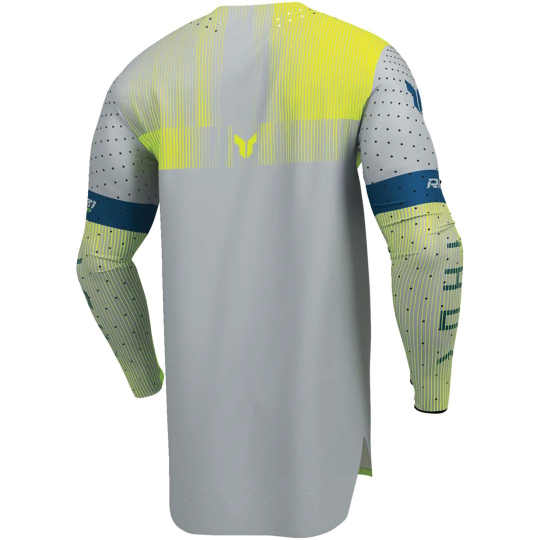 Crosstrøje Sportmode Vanish Grå Gul THOR s – billede 3