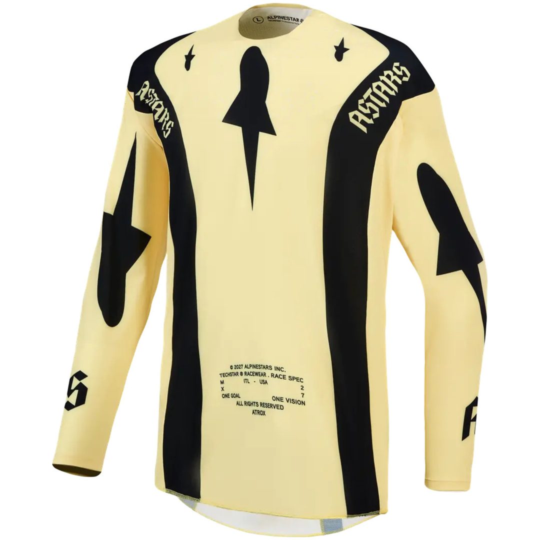 Crosstrøje Techstar Atrox Sort Gul Alpinestars s