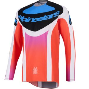 Crosstrøje Techstar Knif Sort Blå Orange ALPINESTARS