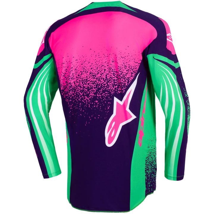 Crosstrøje Techstar Nomur Grøn Pink Lilla Alpinestars L – billede 2