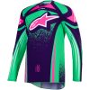 Crosstrøje Techstar Nomur Grøn Pink Lilla Alpinestars L – miniature 1