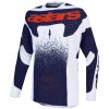 Crosstrøje Techstar Swan Mørkegrå Lyse Lilla Rød Alpinestars s – miniature 1