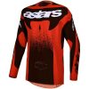 Crosstrøje Techstar Swan Sort Rød Hvid Alpinestars s – miniature 1