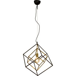 Cubes Loftslampe, Sort/Messing ANETA HOME