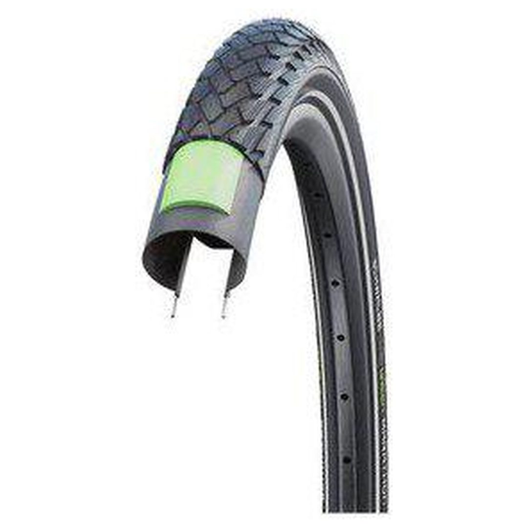 Cykeldæk Marathon GreenGuard Sort med refleksstribe SCHWALBE – billede 2