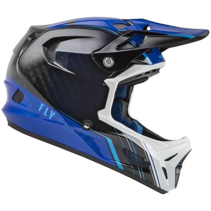 Cykelhjelm-MTB Werx-r Blå/kulfiber FLY RACING XL – billede 2