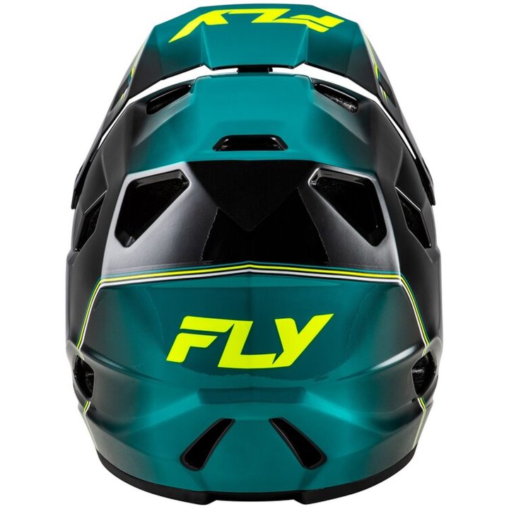 Cykelhjelm Off-Road Rayce Repeat Sort/Turkis/Gul FLY RACING ym – billede 2