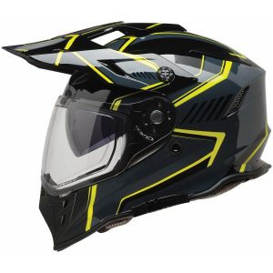 Cykelhjelm Range Voyager Sort/fluorescerende Gul/grå Z1R