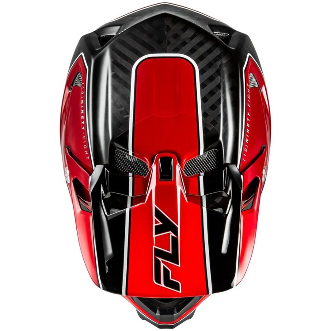 Cykelhjelm Werx-R Carbon Flow Rød/Sort Blank FLY RACING M – billede 3