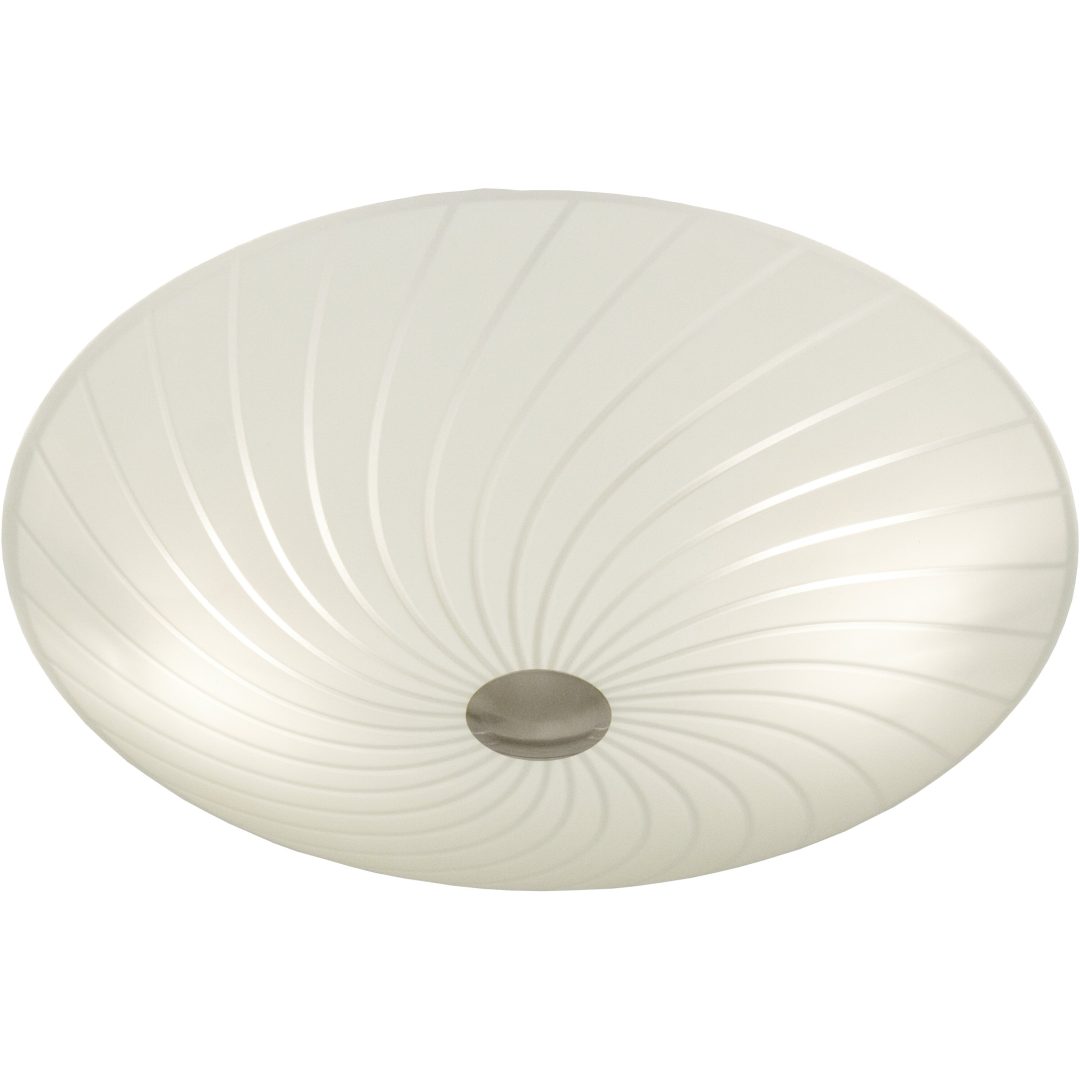 Cyklon Plafond, 34 cm, Hvid/stål ANETA HOME Sokkel E14 Hvid /Stål