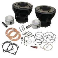 Cylinder- og stempelsæt Sort Blank S&S Cycle