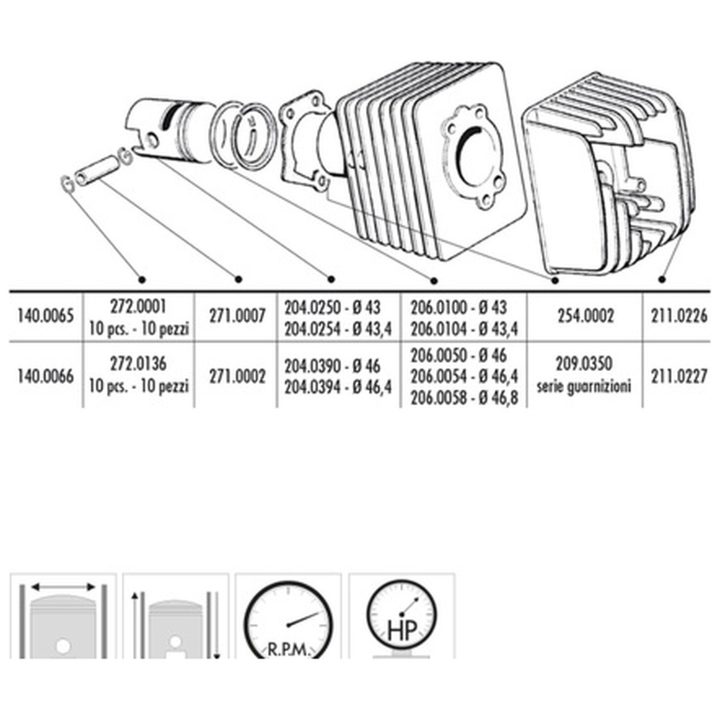 Cylinderkit POLINI – billede 3