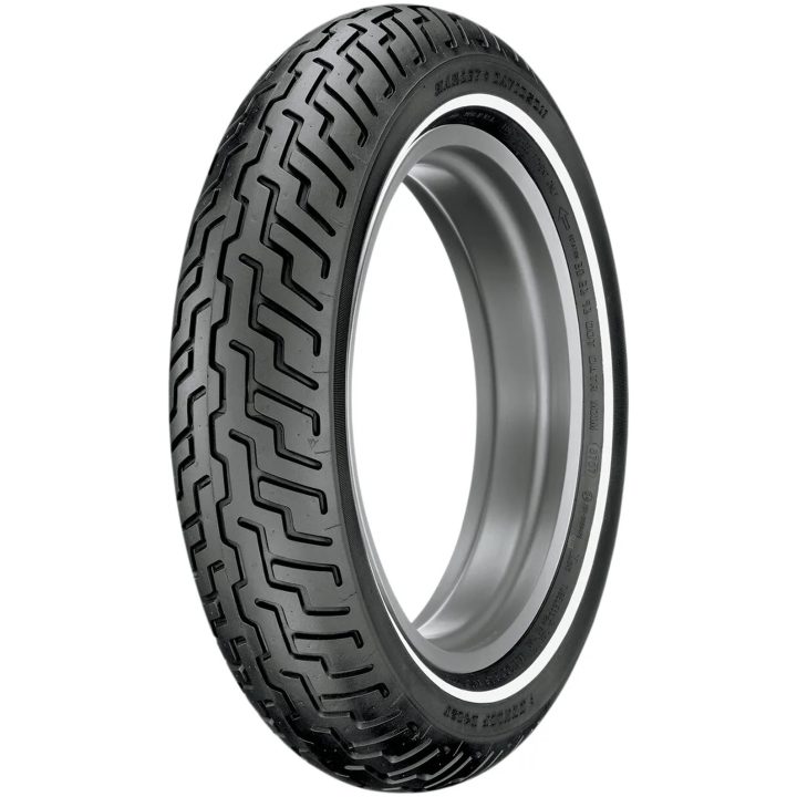 Dæk D402 Street Bias Hvidvæg Slangeløs For DUNLOP MT90B16 – billede 5