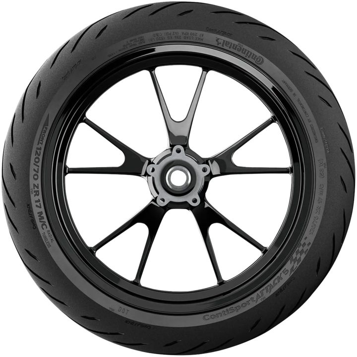 Dæk SportAttack 5 Radial Slangeløs Sort CONTINENTAL – billede 2
