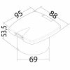Dækspuleudtag NewEdge 69 mm Osculati – miniature 2
