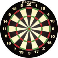 Dartboard Family Game Black Standard