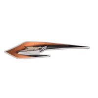 DEKAL FRONTKÅPA VÄ SVART/ORANGE MOPED