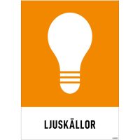 DEKAL MILJÖ GLÖDLAMP 148X210MM