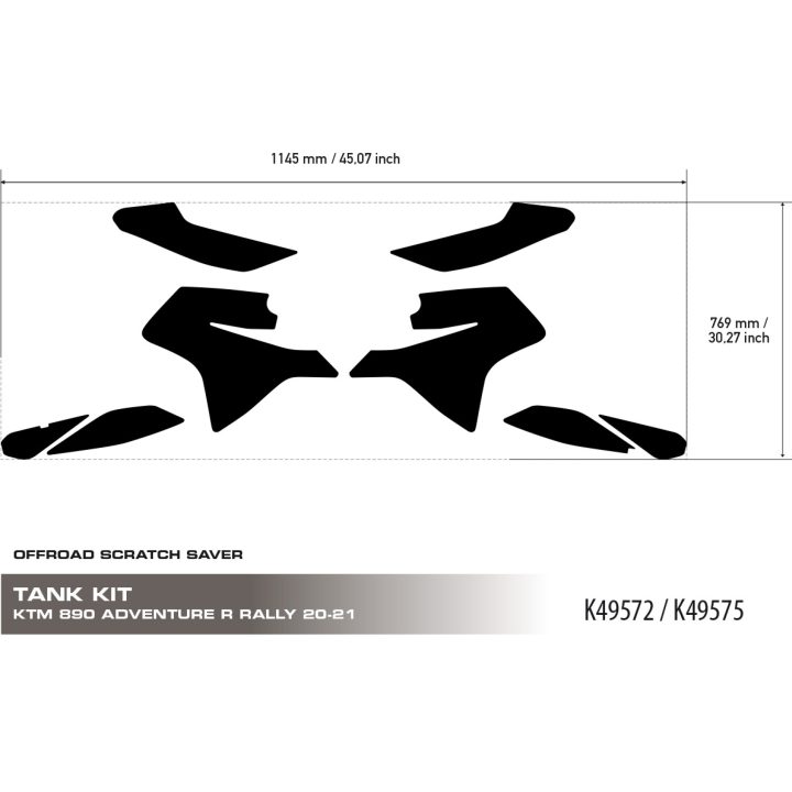 Dekal Scratch Saver Vinyl UNIRACING Ridsbeskyttelse – billede 2