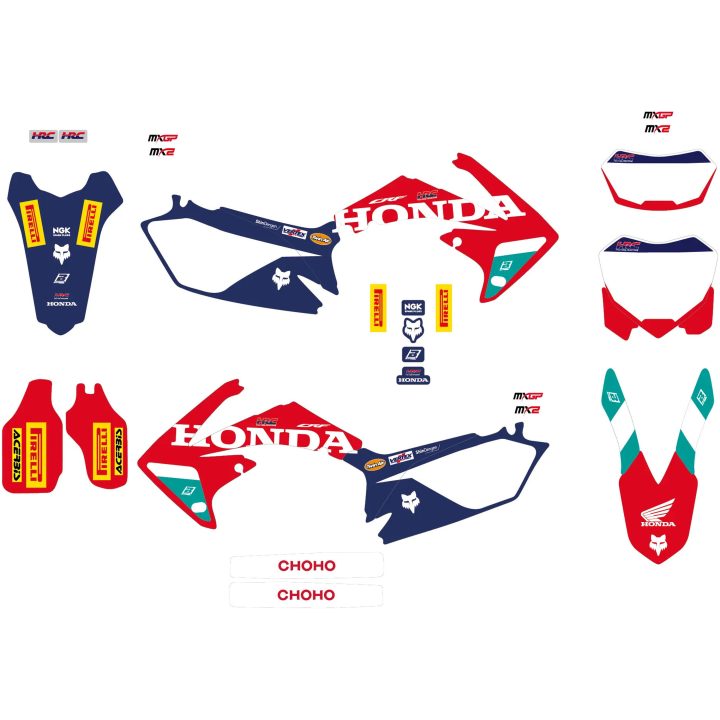 Dekalkit Replica Team HRC Blank BLACKBIRD RACING – billede 2