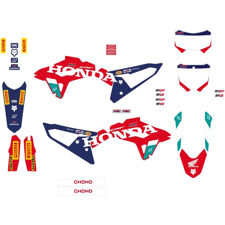 Dekalkit Replica Team HRC Blank BLACKBIRD RACING – billede 2