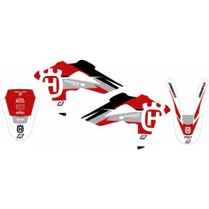 Dekalsæt Dream 5 Sort/rød/sølv/hvid BLACKBIRD RACING