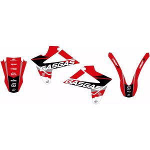 Dekalsæt Dream 5 Sort/rød/sølv/hvid BLACKBIRD RACING