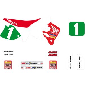 Dekalsæt Stickers Kit Team Honda 1991 TECNOSEL