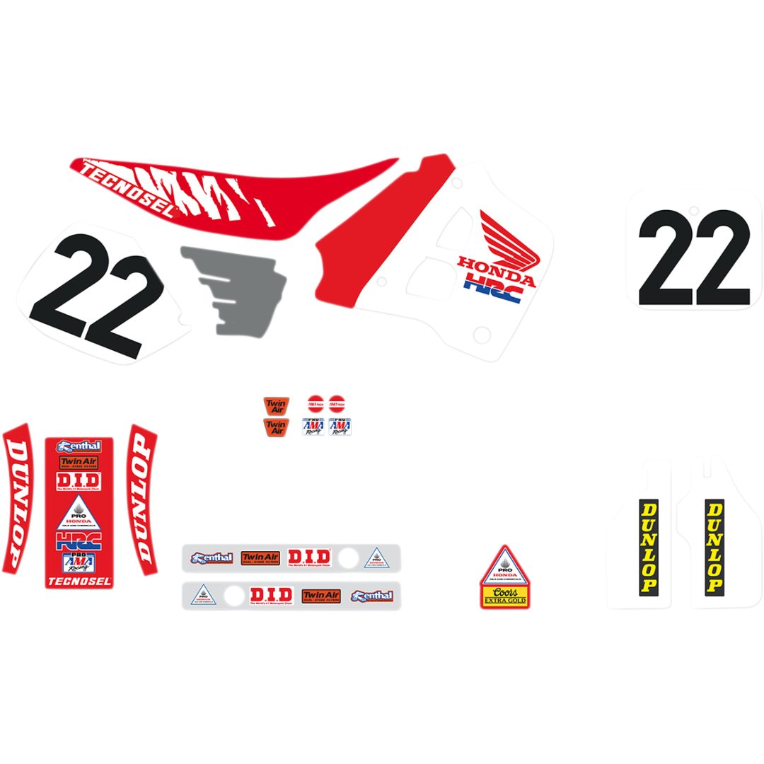 Dekalsæt Team Honda USA 1991 TECNOSEL Grafiksæt