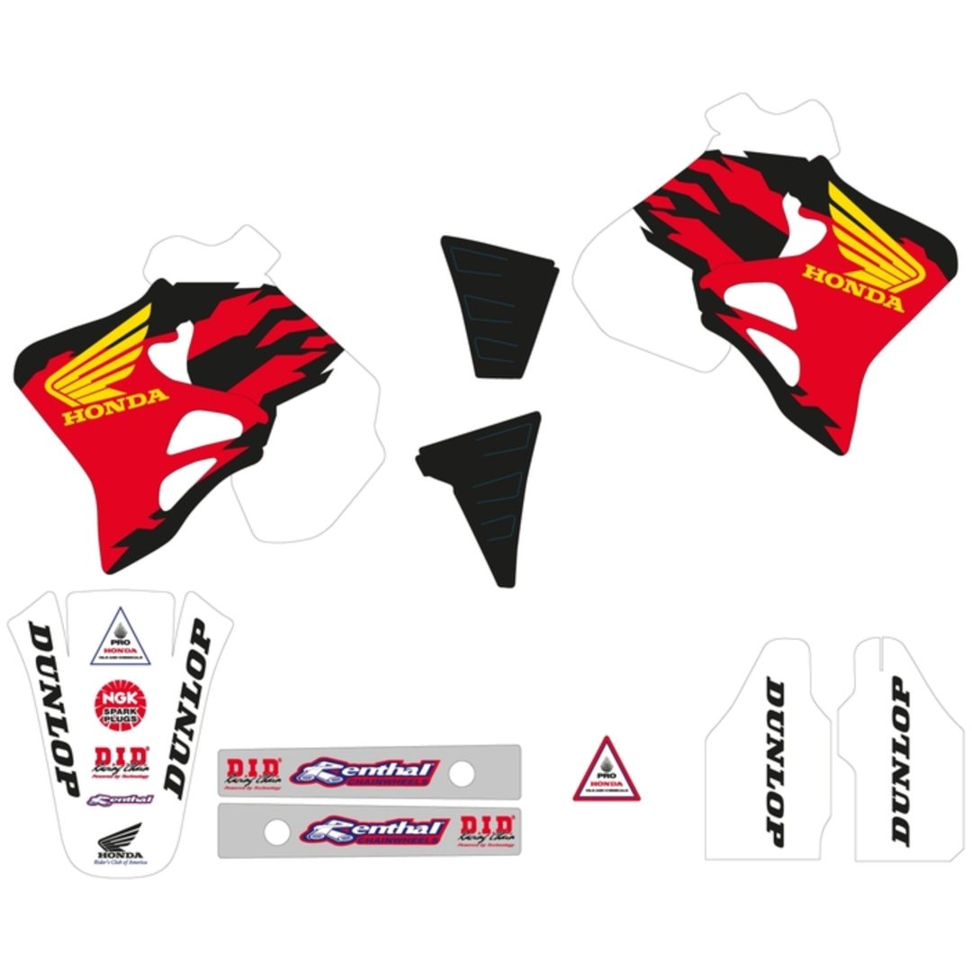 Dekalsæt Team Honda USA 1992 TECNOSEL