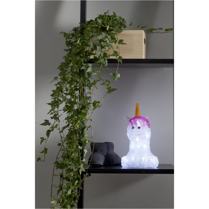 Dekorationsfigur Crystaline Hvid Star Trading – billede 4