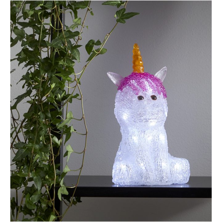 Dekorationsfigur Crystaline Hvid Star Trading – billede 3