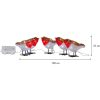 Dekorationsfigur Crystalo Flerfärgad Star Trading – miniature 4