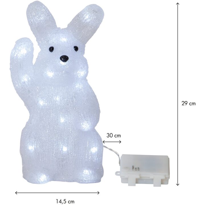 Dekorationsfigur Crystalo Hvid Star Trading – billede 6