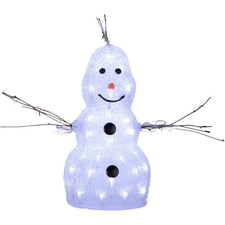 Dekorationsfigur Crystalo Transparent Star Trading Snemand – billede 4