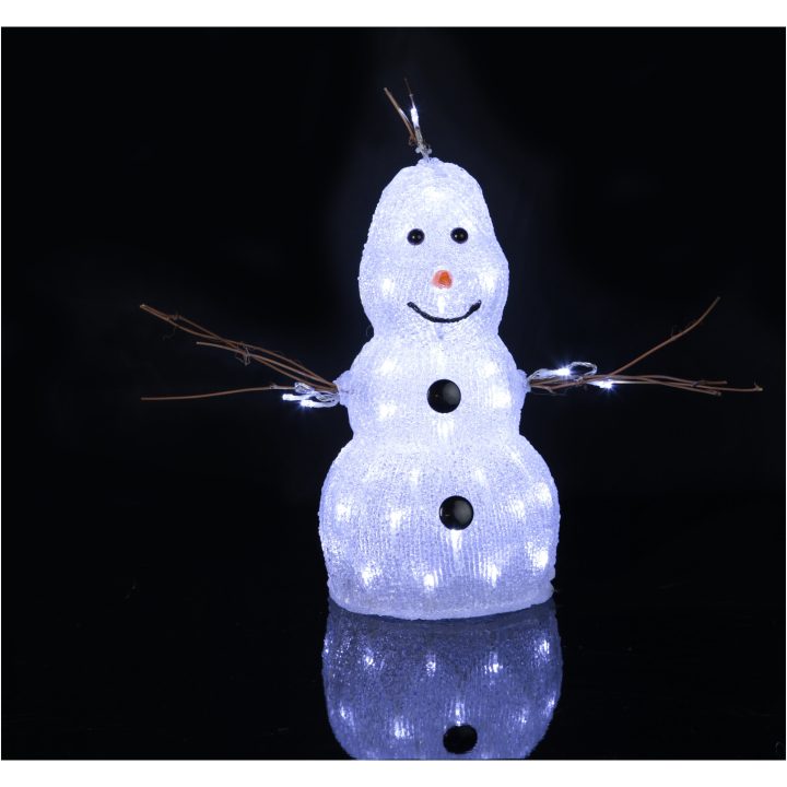 Dekorationsfigur Crystalo Transparent Star Trading Snemand – billede 3