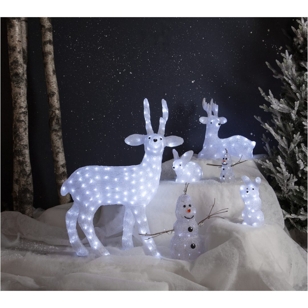 Dekorationsfigur Crystalo Transparent Star Trading Snemand – billede 2